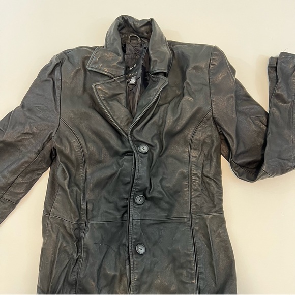 [JLC New York Outerwear] Unisex Long Leather Genuine Jacket - Picture 11 of 11